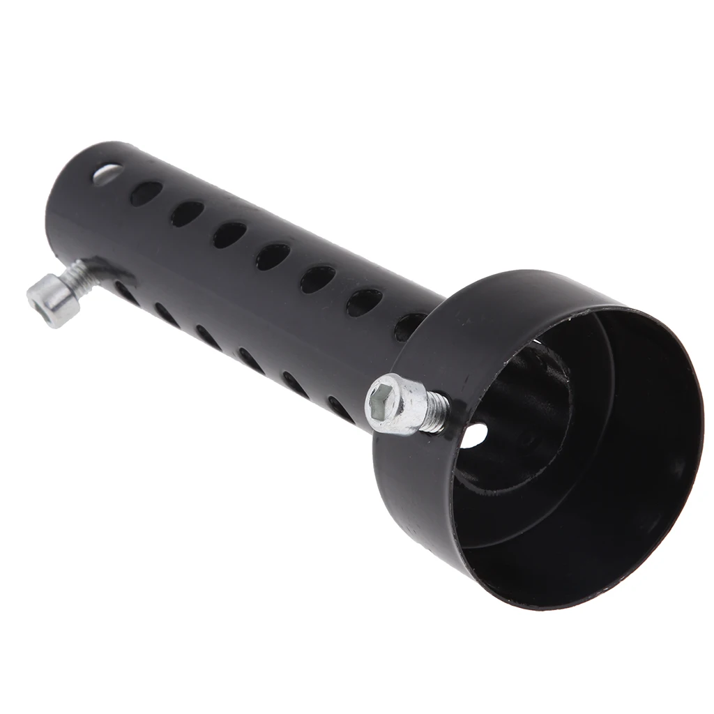 Metal Universal Motorcycle Exhaust Silencer Muffler Baffle to Fit Exhaust Pipes O.D. 48mm, Black