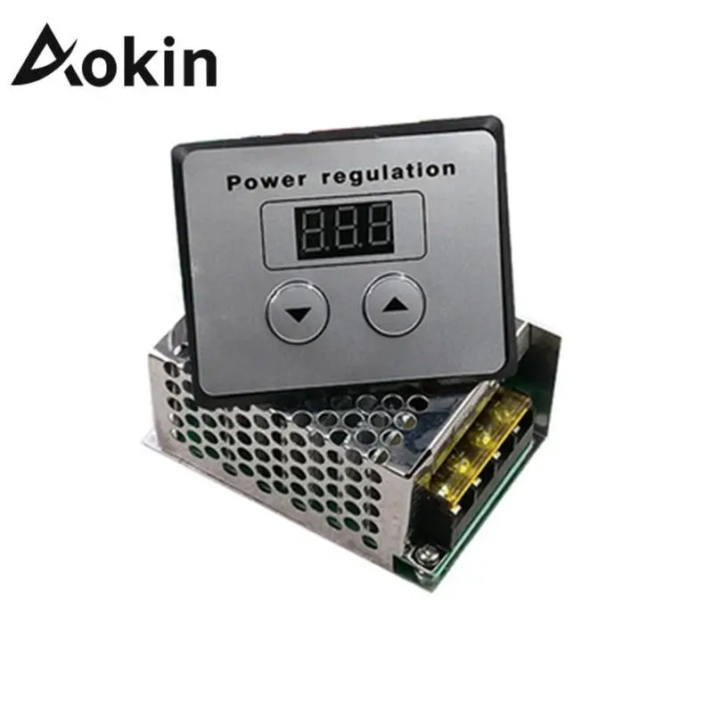 Aokin High-power Thyristor Digital Voltage Regulator 4000W Electronic Temperature Regulation Speed Adjustment Dimming | Компьютеры и