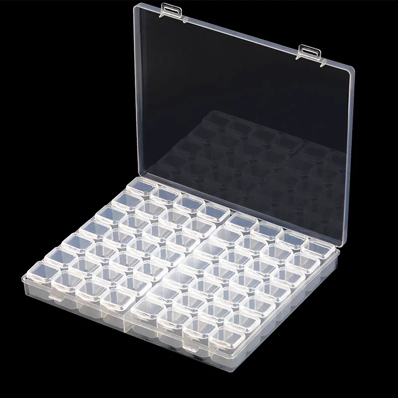 

56 lattice removable diamond embroidery accessories diamond painting boxes cross stitch case storage organizer home storage
