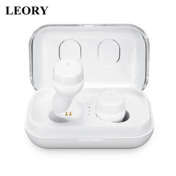 

LEORY TWS Wireless bluetooth 5.0 Earphone HiFi Stereo Smart Touch Control Auto Pairing IPX5 Waterproof Sport Headsets with Mic