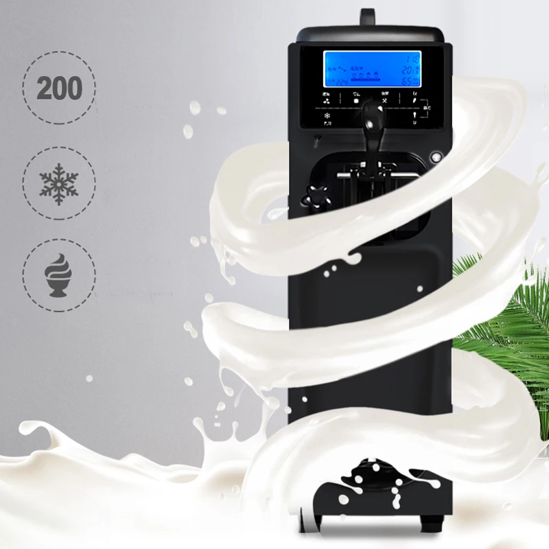 1050W Home Soft Ice Cream Maker Single Flavors 3.8L Commercial Mini Machine 3