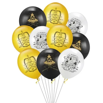 

12pcs 12inch Magic Academy Latex Balloons Wizard Theme Birthday Harrys Potter Ball Hallowmas Party Boy Kids Toy Sorcerer Ballons