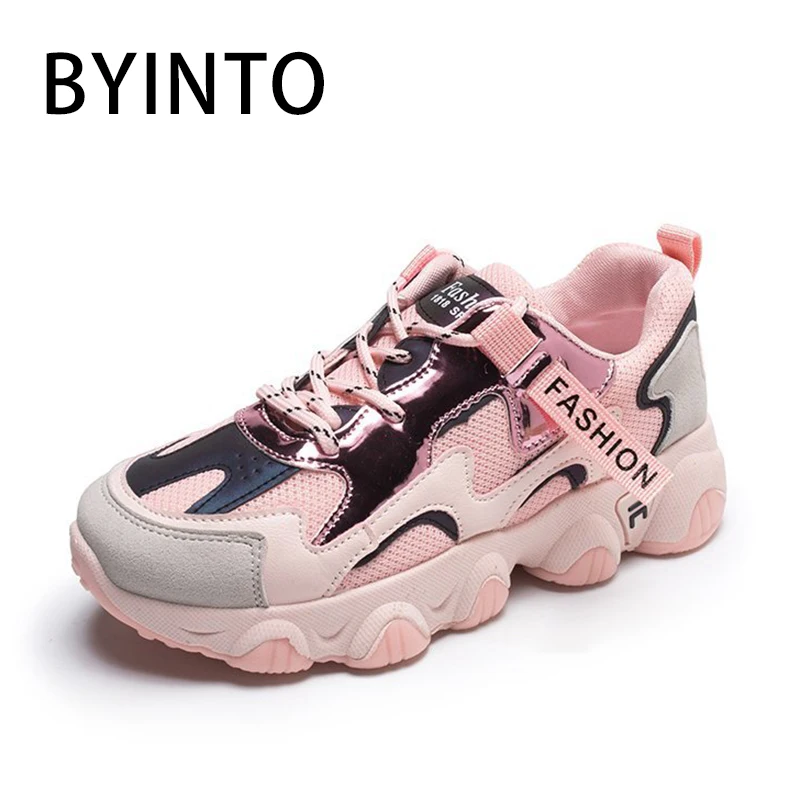 pink platform tennis shoes