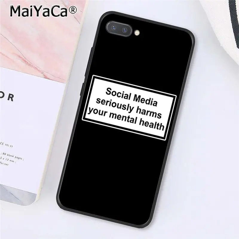 MaiYaCa соцсети сильно вредит вашему душевному здоровью чехол для телефона huawei Honor 8X9 10 20 Lite 7A 8A 5A 7C 10i 20i View 20