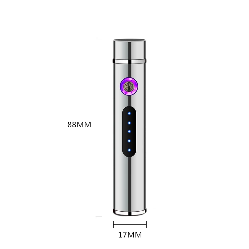 Новая электрическая беспламенная Зажигалка двойная плазменная дуговая Зажигалка Ветрозащитная электронная заряжаемая через USB Сигарета двойная зажигалка - Цвет: G