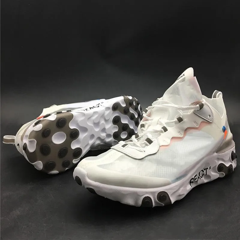 Новинка 2019 React Element 87 дизайнерские кроссовки для бега мужские спортивные черные