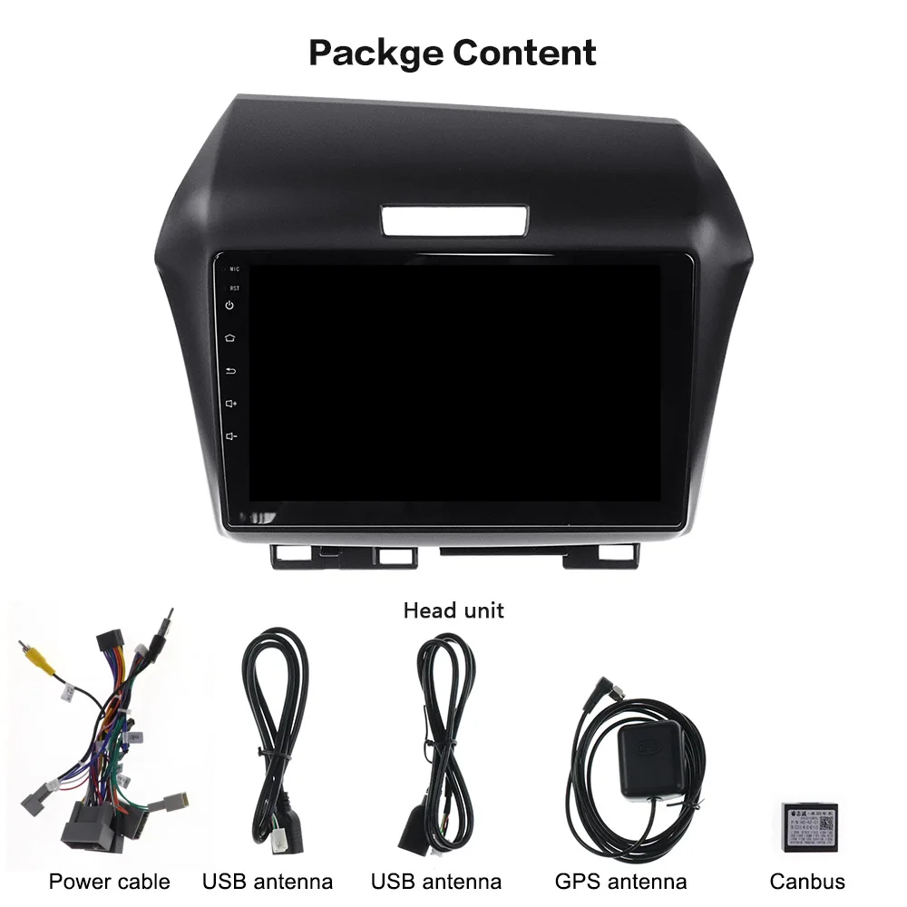 10," Android 9 8 ядерный 4+ 64 ГБ с ips DSP автомобильный без dvd-плеера для HONDA JADE 2010- gps навигация Радио мультимедийный плеер