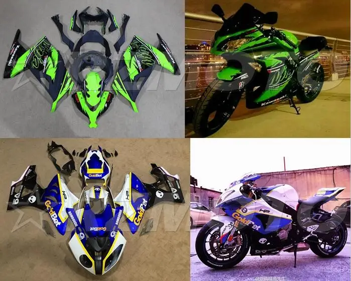 Мотоциклетный обтекатель abs для Kawasaki Ninja250 2008-2012 впрыска Bodywor сенсационная, цвета: черный, зеленый+ майка ACE № 888