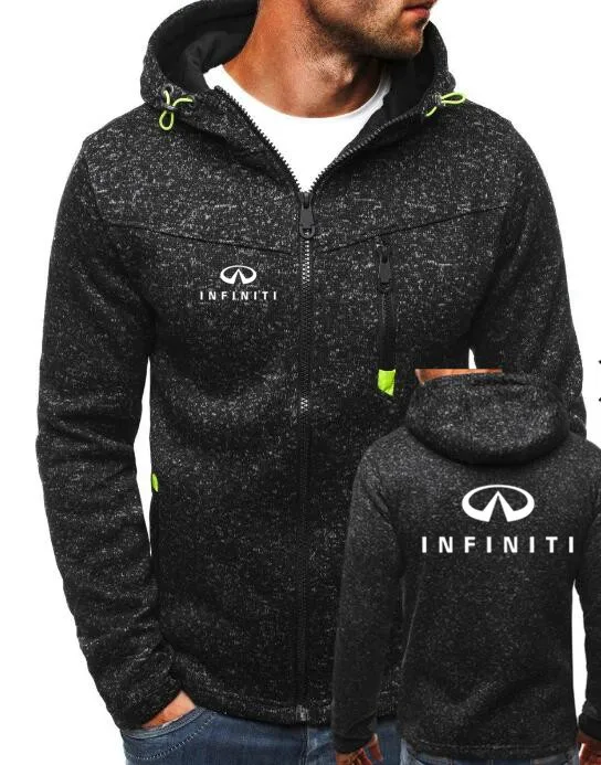 Зимняя новая мода infiniti толстовка мужская на молнии Кардиган Толстовка Толстовки повседневные пальто Топы
