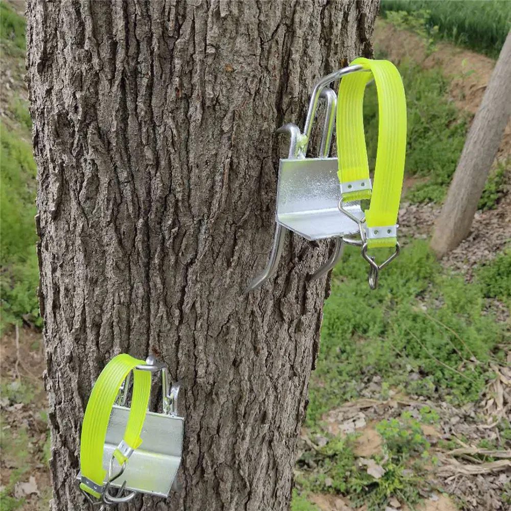 Tanie Ze stali nierdzewnej pięć pazurów drzewo wspinaczka narzędzie słup wspinaczka kolce do polowania obserwacji zbieranie owoców o dużej nośności