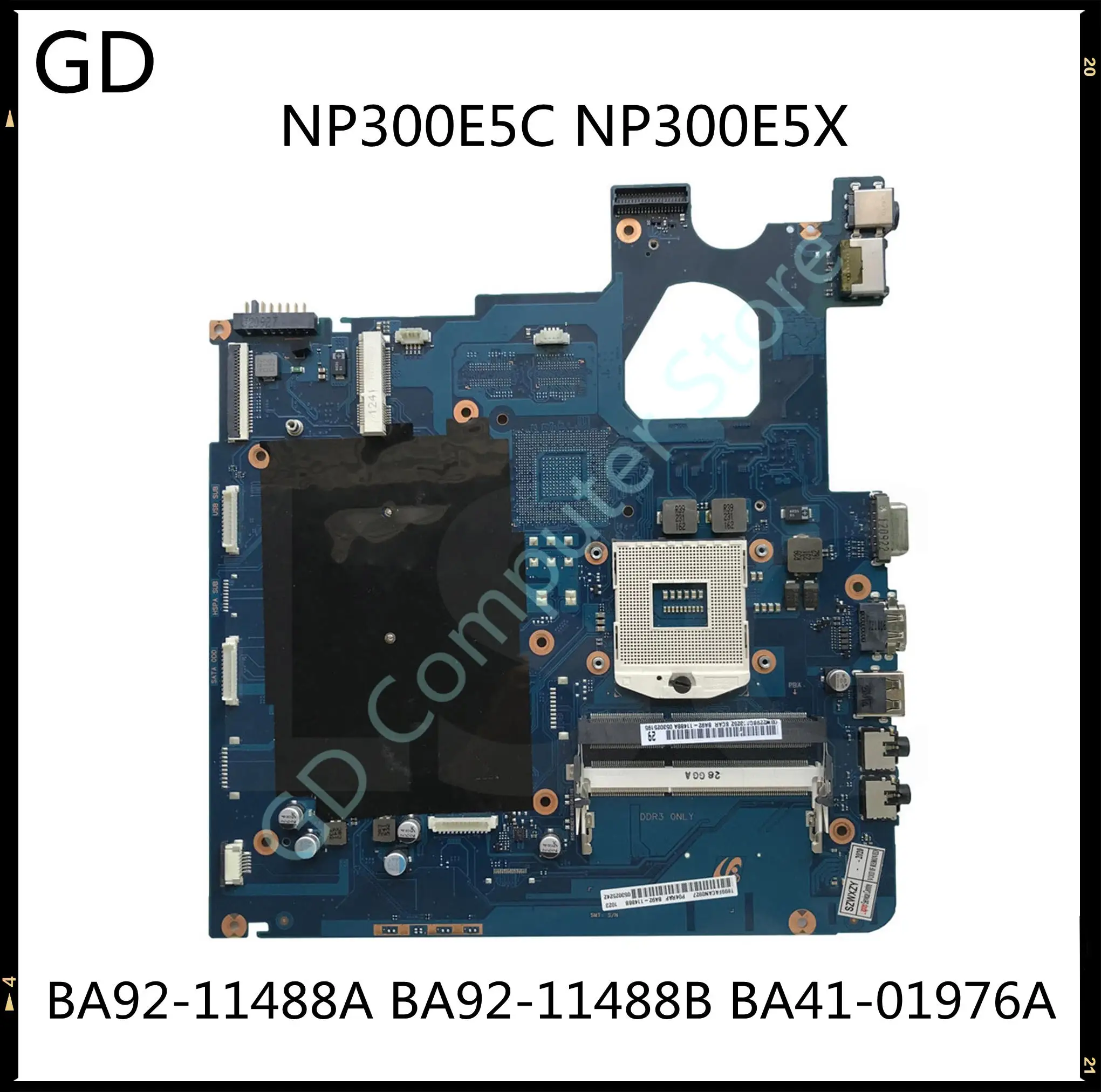 Материнская плата GD для Samsung 300E NP300E5C NP300E5X PGA 989 SLJ8F HM75 МБ BA92-11488A BA92-11488B BA41-01976A