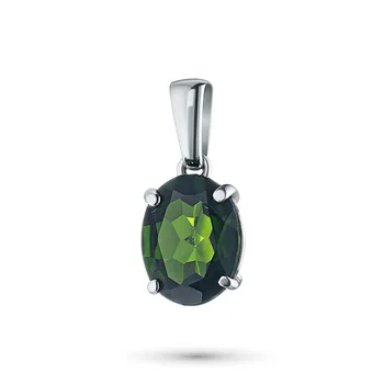 

Silver Pendant with хромдиопсидом э06п050507001