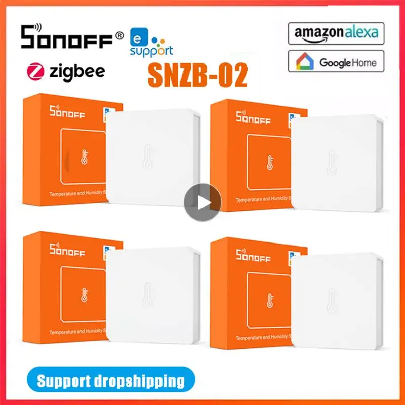 SONOFF SNZB-02 ZigBee Temperature And Humidity Sensor Real Time Notification E-WeLink App Smart Home Work With Google | Электроника