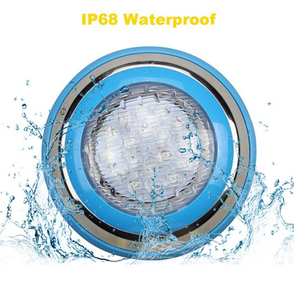 AC 12V/24V Underwater Lights Waterproof 6 LED RGB Reusable Lights Tub Swimming Pool Pond Party Wedding Christmas Decoration