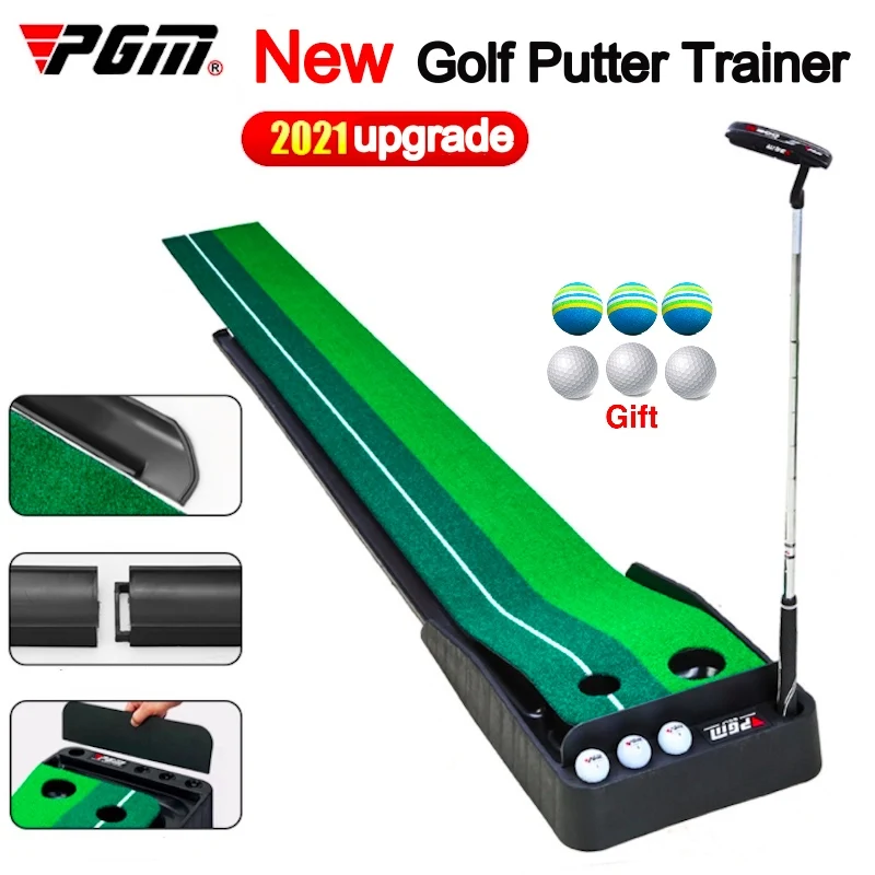 PROD 32959678129 PGM 2021 Plastic Interior Golf Training Aids Putter
Trainer Practice Set Putter Practice Pad TL004