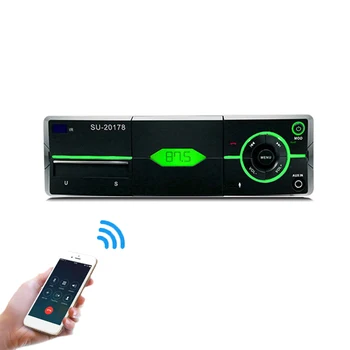 

1 Din Car Radio Auto Audio Stereo MP3 Bluetooth FM AUX USB In-Dash Car Autoradio Player with Remote Control Phone Charge
