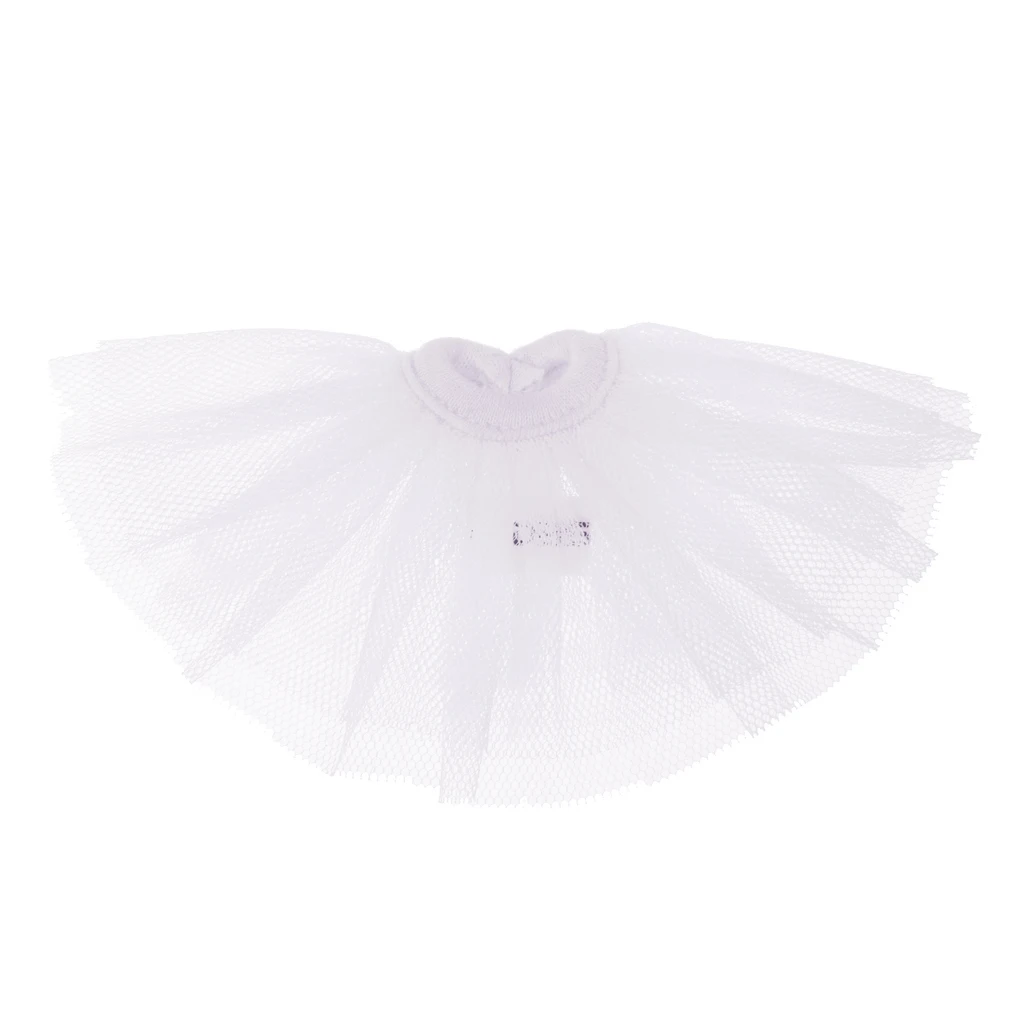 Handmade Beautiful and Cute Tutus Mesh Skirt for 1/6 BJD Dolls Dress Up Dress Accessory for Kids