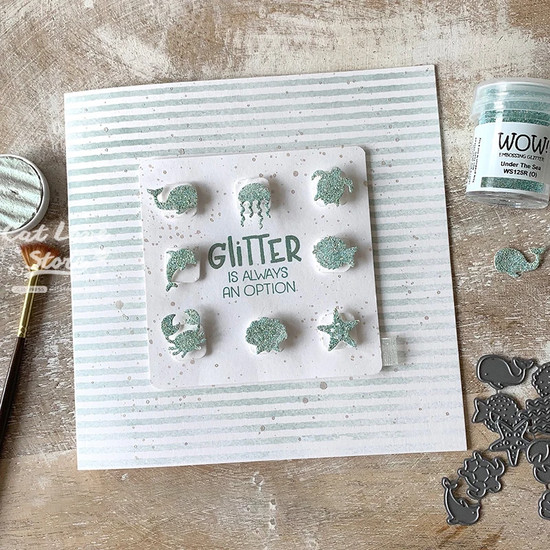 작은 바다 시리즈 금속 절단 다이 스크랩북 스텐실 DIY 장식 공예 엠보싱 다이 컷 카드 2019 년 새로운 다이 만들기