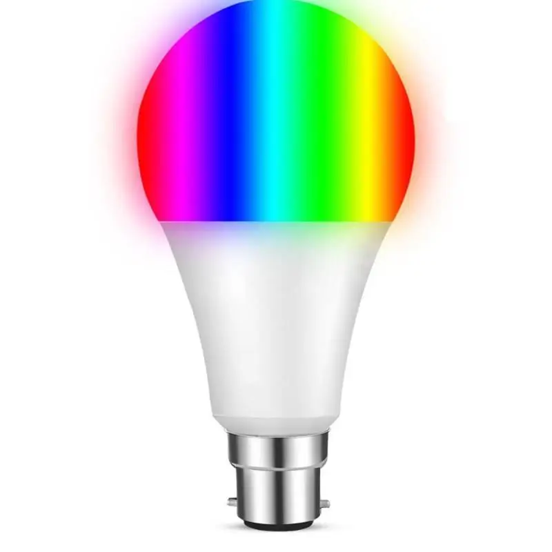 1 шт. WiFi умная лампа светодиодный 10 Вт RGB E14/E10/E27/B22 меняющий цвет светильник голосовое дистанционное управление приложение работа с Alexa Google Home