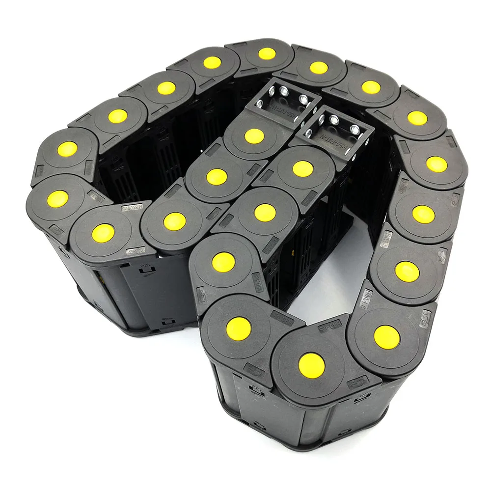 JFLO 30x100mm 1 Meter Towline Transmission Nylon Drag Chain Wire Carrier Cable Semi-enclosed Interior Opening Free Shipping