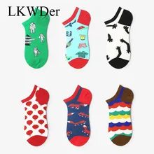 LKWDer/6 пар, женские короткие носки, европейские размеры 37-42, уличные носки для скейтборда, стильные носки для девочек, Meias Calcetines Mujer
