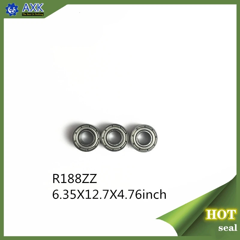 R188ZZ ABEC-1(10 шт) 6,35X12,7X4,76 мм миниатюрные подшипники R188ZZ