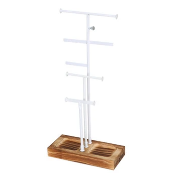 

Jewelry Hanger, Solid Wood Small Object Shelf, Necklace, Earring, Jewelry, Lipstick Storage and Display Stand