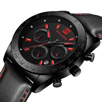 

Quartz Watch Multi-function Three Eyes Six Hands Movement Clock Male Sports Watches Men Quartz Wrist Watch Relogio Masculino