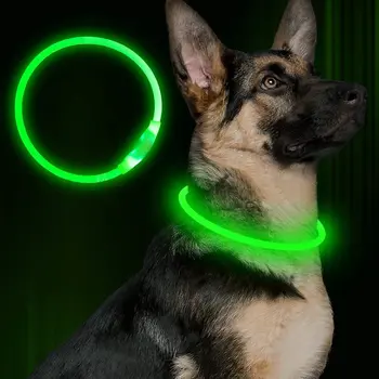 

LED Dog Collar, , Glowing Pet Dog Collar for Night Safety, Fashion Light up Collar for Small Medium Large dogs
