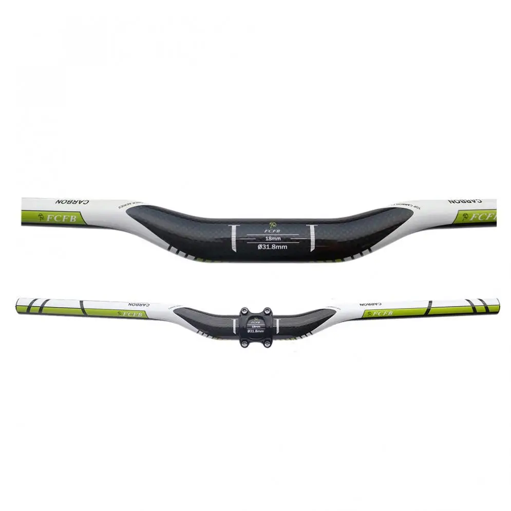 FCFB 3k Glassy 31,8 мм T800 углеродное волокно Горный Руль для Mtb велосипеда