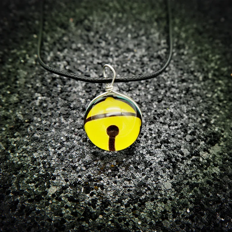Популярное стеклянное ювелирное ожерелье Eevee Pokeball подвеска Pokemon Ball Персонализированное изображение ожерелье s - Окраска металла: 14