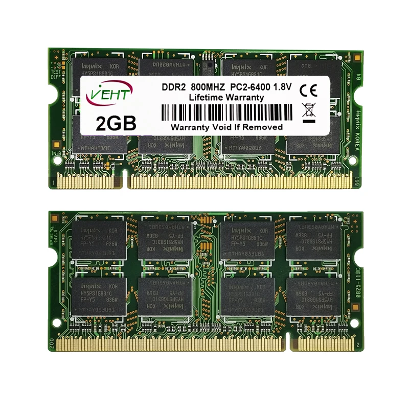 Mémoire RAM 2 Go DDR2-800 Pour PC Portable LG E500 Express Dual – Neuf Sous Blister