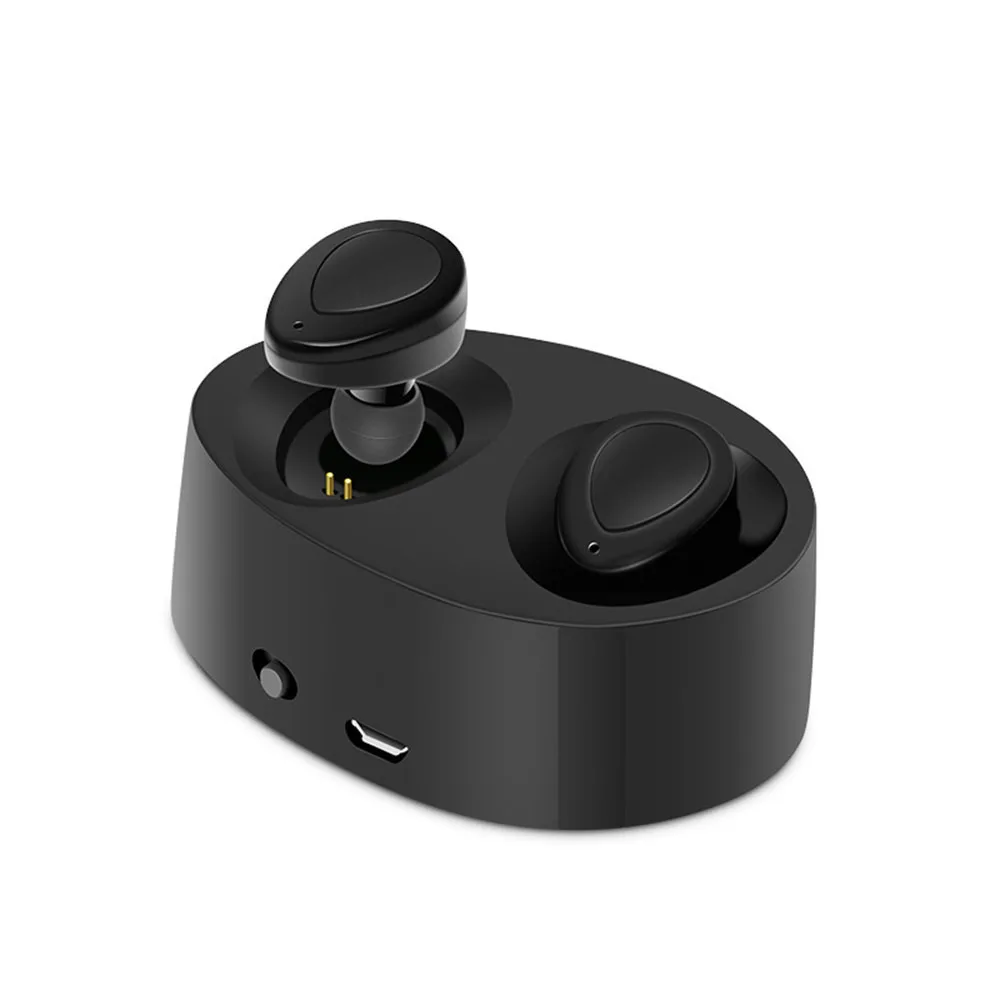 TWS K2 Bluetooth Earphones True Wireless Earbuds Mini Stereo Deep Bass Music Headsets Hands-free With Mic Charging Box