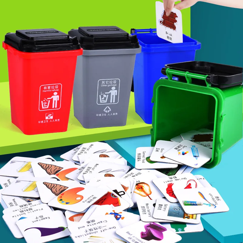 

Garbage Compartmental Toy Brain Force Combat Tabletop Game Children'S Educational Cognitive Douyin Hot Selling Garbage Can Toy