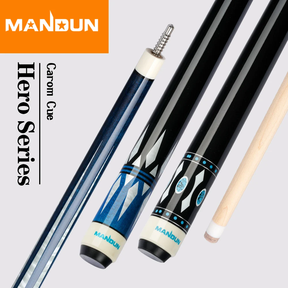 MANDUN New Arrival Billiard Carom Cue HERO 12mm Tip North American