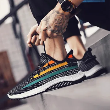 

New sports shoes men's shoes casual shoes Mens Casual Shoes Lace-Up Breathable Shoes Sneakers Mens Trainers Zapatillas Hombre