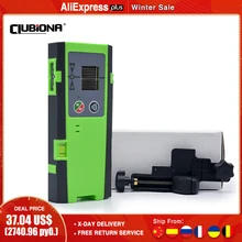 Clubiona 50m ao ar livre modo de pulso vermelho ou verde feixe linha laser nível receptor detector laser vertical e horizontal