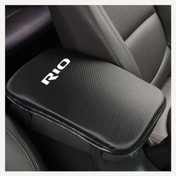 

Stylish and soft Pu Leather Car Center Console Arm Rest Seat Box Pad Vehicle Protective Car Styling For Kia Rio