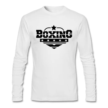 

Cool Men T-shirt Rock Style Love Boxing T Shirt Men On Sale Men O-neck Print Long Sleeve Cotton Plus Size Natural Cotton Tshirt