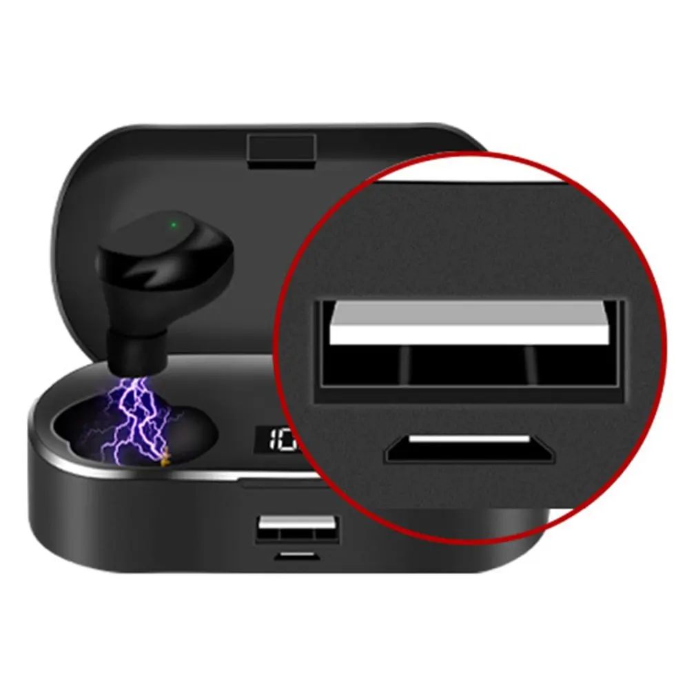 X36 Bluetooth наушники 5,0 беспроводные наушники IPX5 водонепроницаемые портативные спортивные наушники с цифровым дисплеем и сенсорным управлением