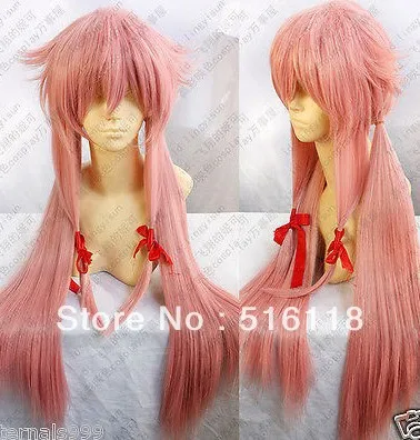 Дневник будущего Mirai Nikki Gasai Yuno косплей женские парики