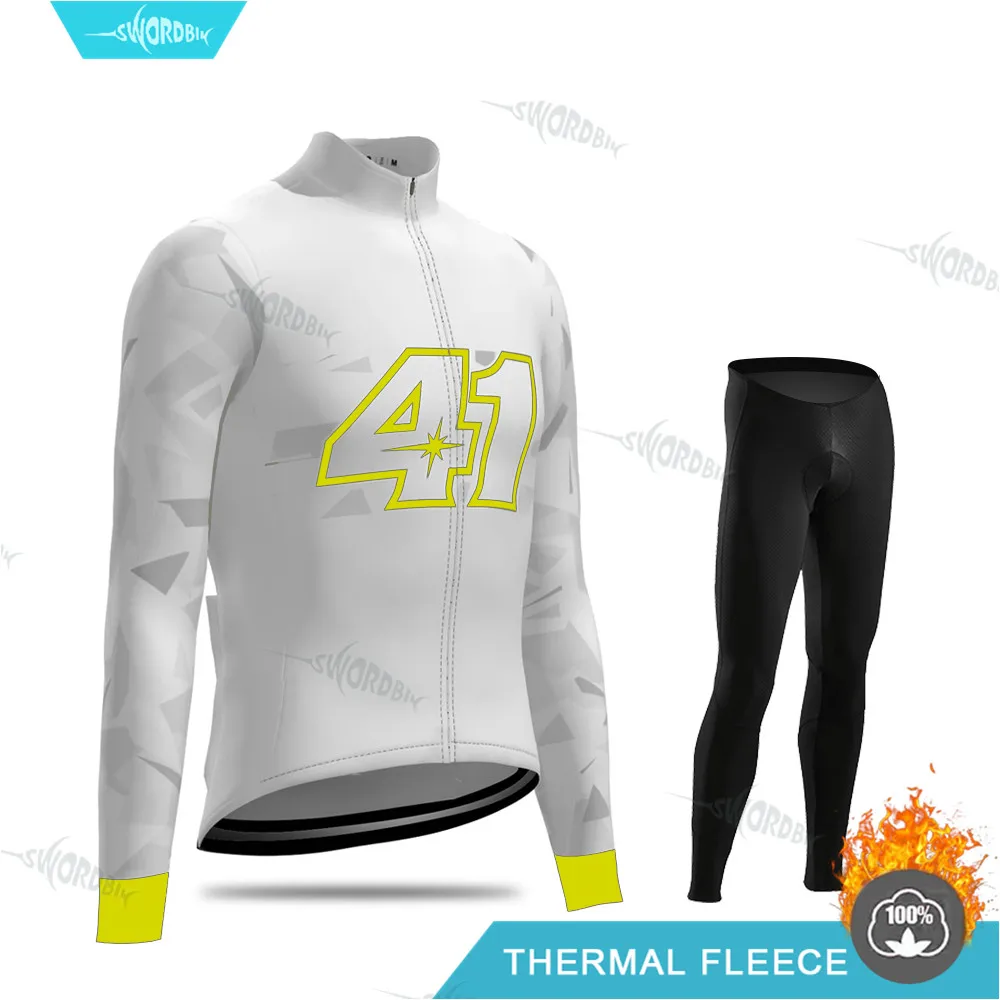 Bib Cycling Set Зимняя одежда для велоспорта GOBIKING Pro Team, комплекты Джерси для велоспорта MTB, термальный флисовый костюм для шоссейного велоспорта, Ropa куртки Ciclismo - Цвет: Bib Cycling Set