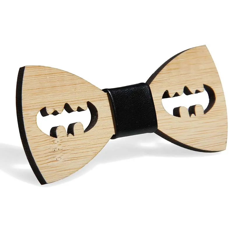 Рождественские подарки Натуральный Бамбуковый галстук-бабочка для мужчин женщин Bambu Бабочка галстуки для свадьба вечерние галстуки - Цвет: C8