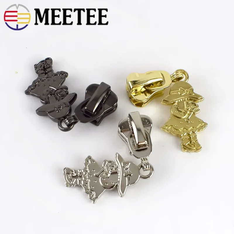 10 шт. Meetee 3 #5 # ползунок на молнии для металлических полимерных молний наборы