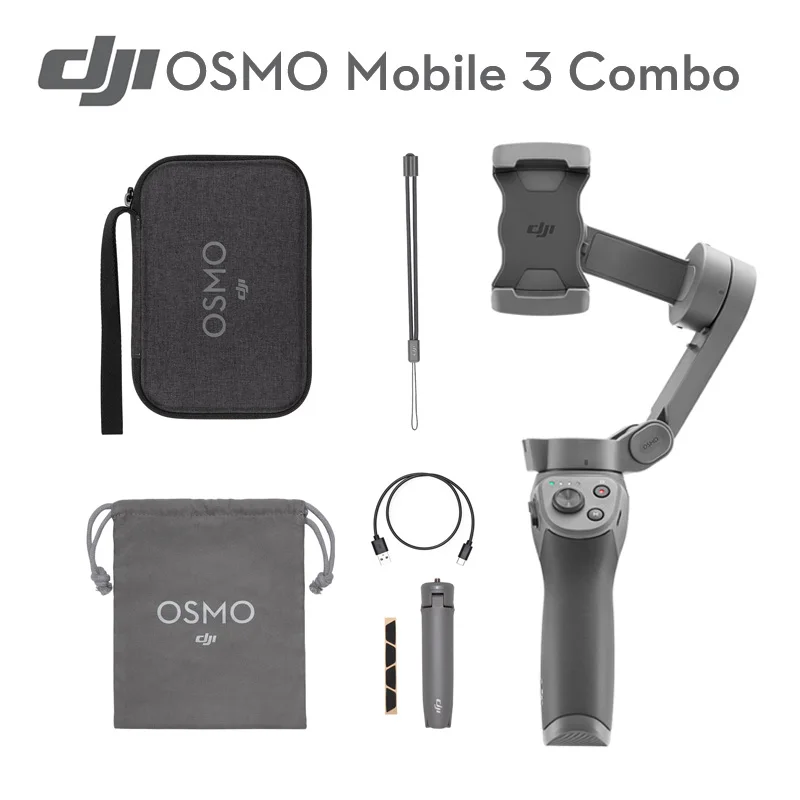 Osmo Mobile 3 Combo DJI Osmo Mobile 3 Combo 3-осевой Ручной Стабилизатор для смартфонов с интеллектуальными функциями, обеспечивающими стабильный - Цвет: Osmo Mobile 3 Combo