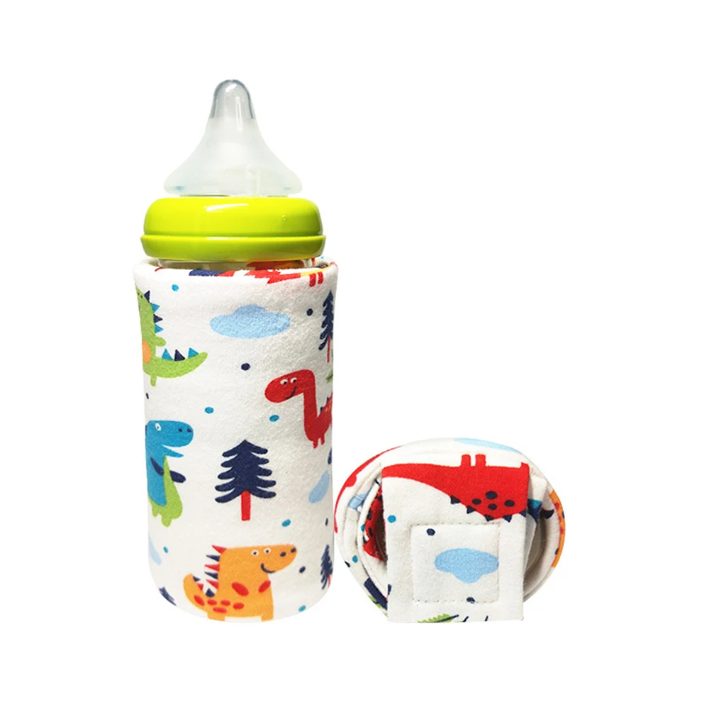 LOOZYKIT детская бутылочка для кормления подогреватель USB молоко грелка дорожная коляска изолированная сумка переносная изолированная сумка толстые теплые наборы бутылочек - Цвет: 26
