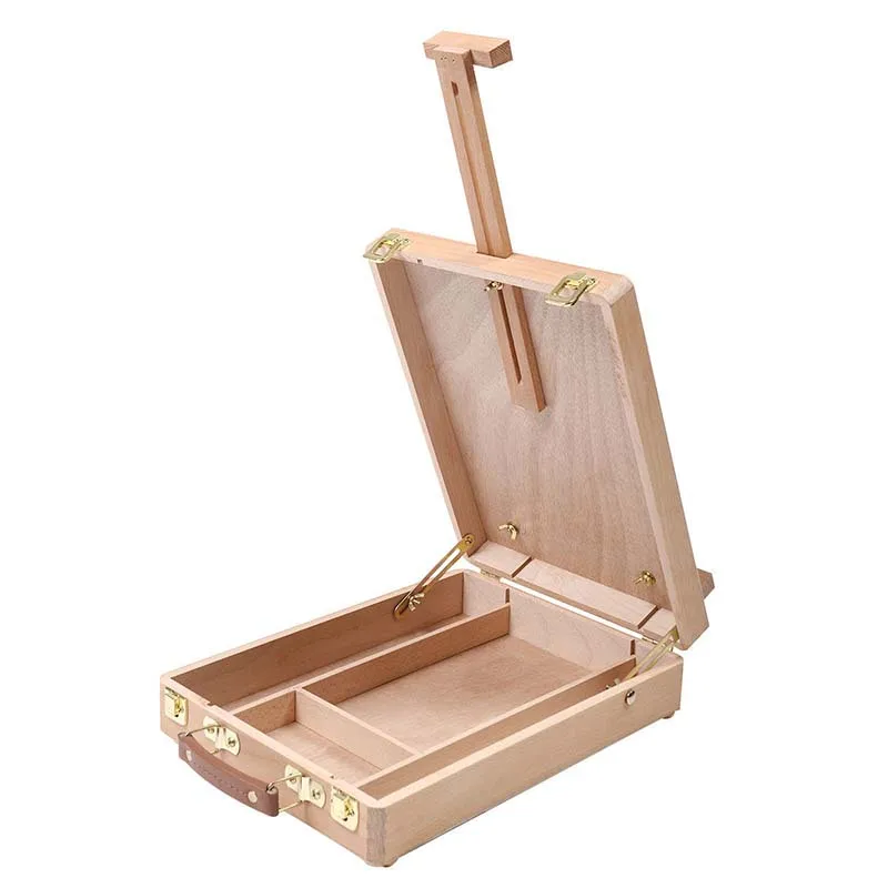 

Easel Artist Craft with Integrated Wooden Box Art Drawing Painting Table Box