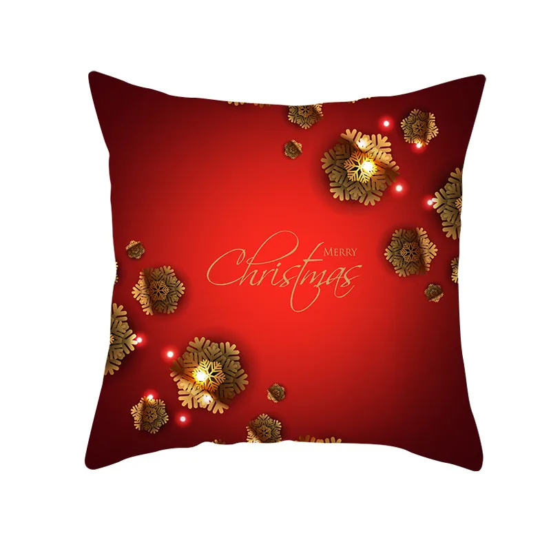 Fuwatacchi, красные наволочки с принтом, рождественский подарок, Декоративные Чехлы на подушки для дома, дивана, наволочки 45*45 см - Цвет: PC11784