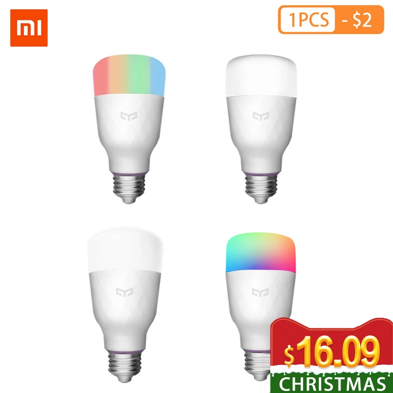 

Yeelight Colorful Bulb E27 Smart APP WIFI Remote Control Smart LED Light RGB / Colorful temperature Romantic lamp bulb