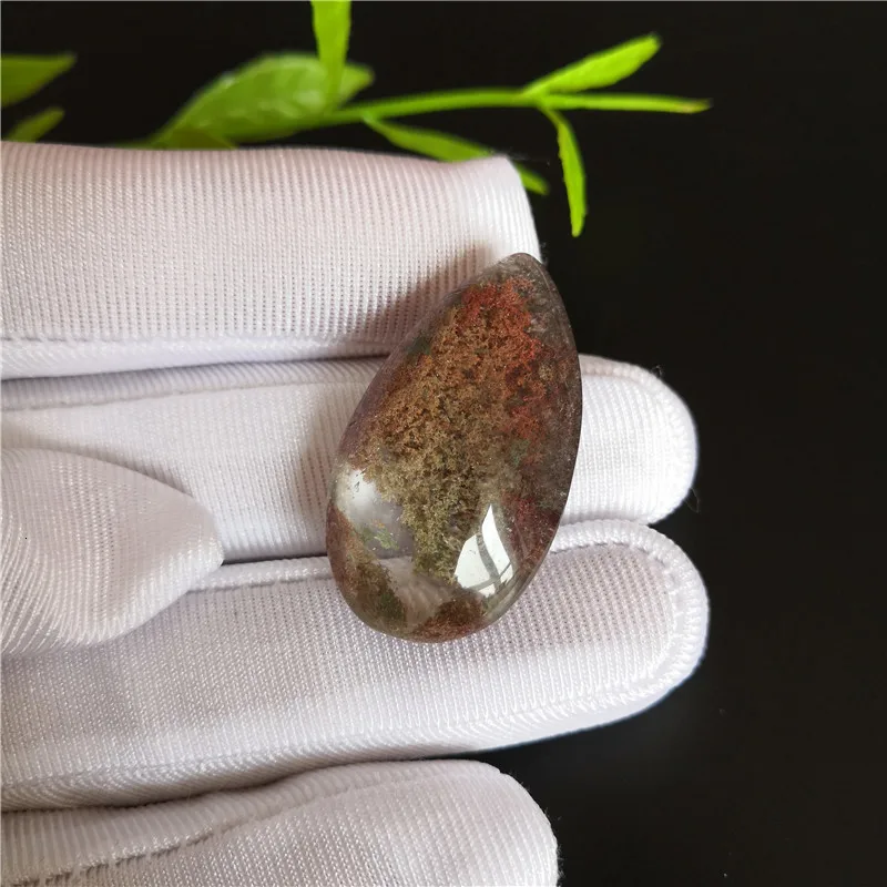 AA++ Редкий Натуральный Красный Ghost Phantom Quartz кристалл кулон образец для коллекции